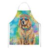 Golden Retriever Hippie Dawg Apron Cooking Kitchen Server Baking Crafts Gardening for Adult Women Men, Unisex, Large, Multicolor