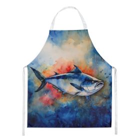 Bluefin Tuna Apron Cooking Kitchen Server Baking Crafts Gardening for Adult Women Men, Unisex, Large, Multicolor