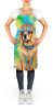 Golden Retriever Hippie Dawg Apron Cooking Kitchen Server Baking Crafts Gardening for Adult Women Men, Unisex, Large, Multicolor