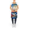Bluefin Tuna Apron Cooking Kitchen Server Baking Crafts Gardening for Adult Women Men, Unisex, Large, Multicolor