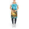 Flounder Apron Cooking Kitchen Server Baking Crafts Gardening for Adult Women Men, Unisex, Large, Multicolor