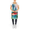 Salmon Apron Cooking Kitchen Server Baking Crafts Gardening for Adult Women Men, Unisex, Large, Multicolor