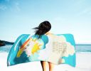 Surfer Dog Great Pyrenees Premium Beach Towel Oversized Towel Beach Blanket, Pool, Beach Essentials, Yoga, Premium Bath Towel, Quick Dry Plush