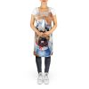 Bouvier des Flandres The Chef Apron Cooking Kitchen Server Baking Crafts Gardening for Adult Women Men, Unisex, Large, Multicolor