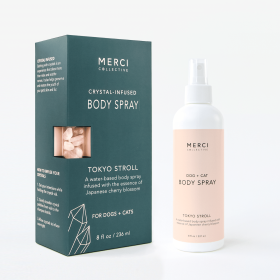 Crystal Infused Luxury Body Spray Tokyo Stroll Scent (Crystal: Rose Quartz)