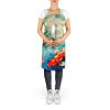 Koi Fish Apron Cooking Kitchen Server Baking Crafts Gardening for Adult Women Men, Unisex, Large, Multicolor