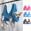 Pet Dog Cat Grooming Hammock Harness Dog Hammock Restraint Bag Helper Breathable Dogs Grooming Trimming Hammock Helper Cats