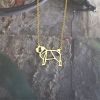 European And American Jewelry Creative Fashion Cute Dog Hollow Necklace Pendant