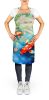 Koi Fish Apron Cooking Kitchen Server Baking Crafts Gardening for Adult Women Men, Unisex, Large, Multicolor