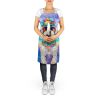 Bichon Frise Hippie Dawg Apron Cooking Kitchen Server Baking Crafts Gardening for Adult Women Men, Unisex, Large, Multicolor