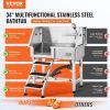VEVOR 34" Pet Dog Bathing Station w/Ramp, Professional Stainless Steel Dog Grooming Tub w/ Storage Drawer, Faucet,Rich Accessory