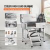 VEVOR 34" Pet Dog Bathing Station w/Ramp, Professional Stainless Steel Dog Grooming Tub w/ Storage Drawer, Faucet,Rich Accessory