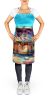 Treasure Chest Apron Cooking Kitchen Server Baking Crafts Gardening for Adult Women Men, Unisex, Large, Multicolor