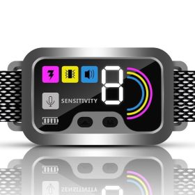 IP67 Waterproof Colour Screen Intelligent Dog Trainer Bark Collar (Color: As pic show, type: # 2)